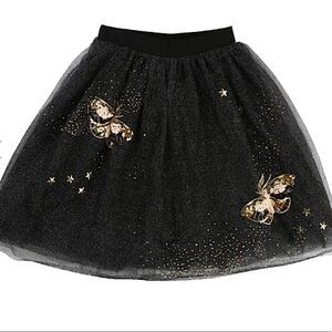 Billieblush Black Sequin Butterfly Skirt
